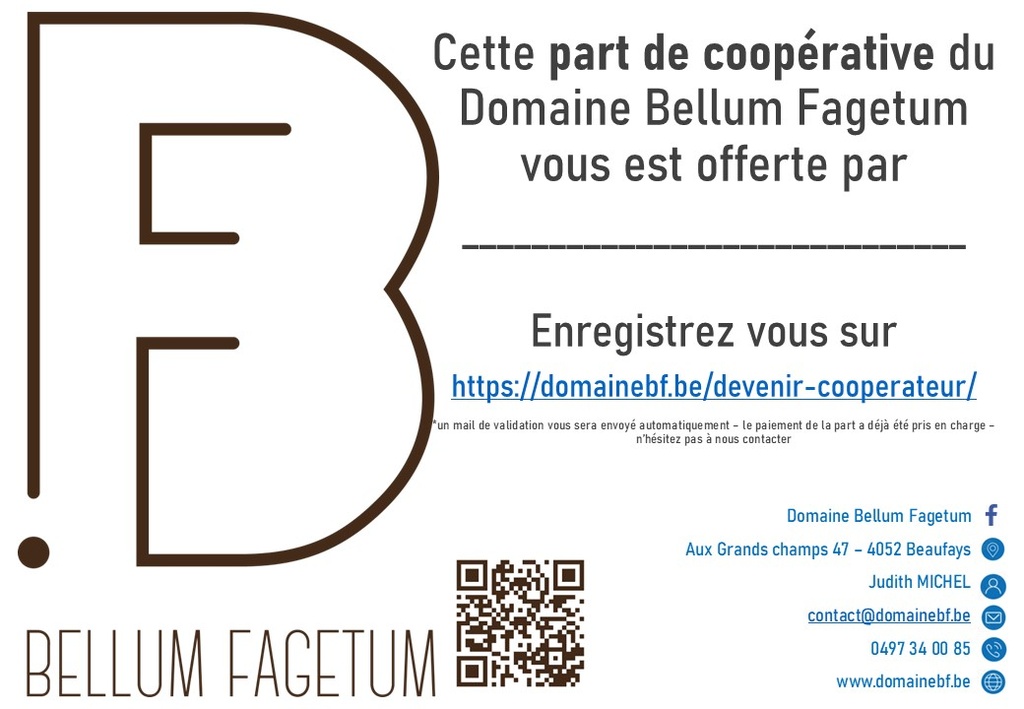 Cadeau part coopérateur